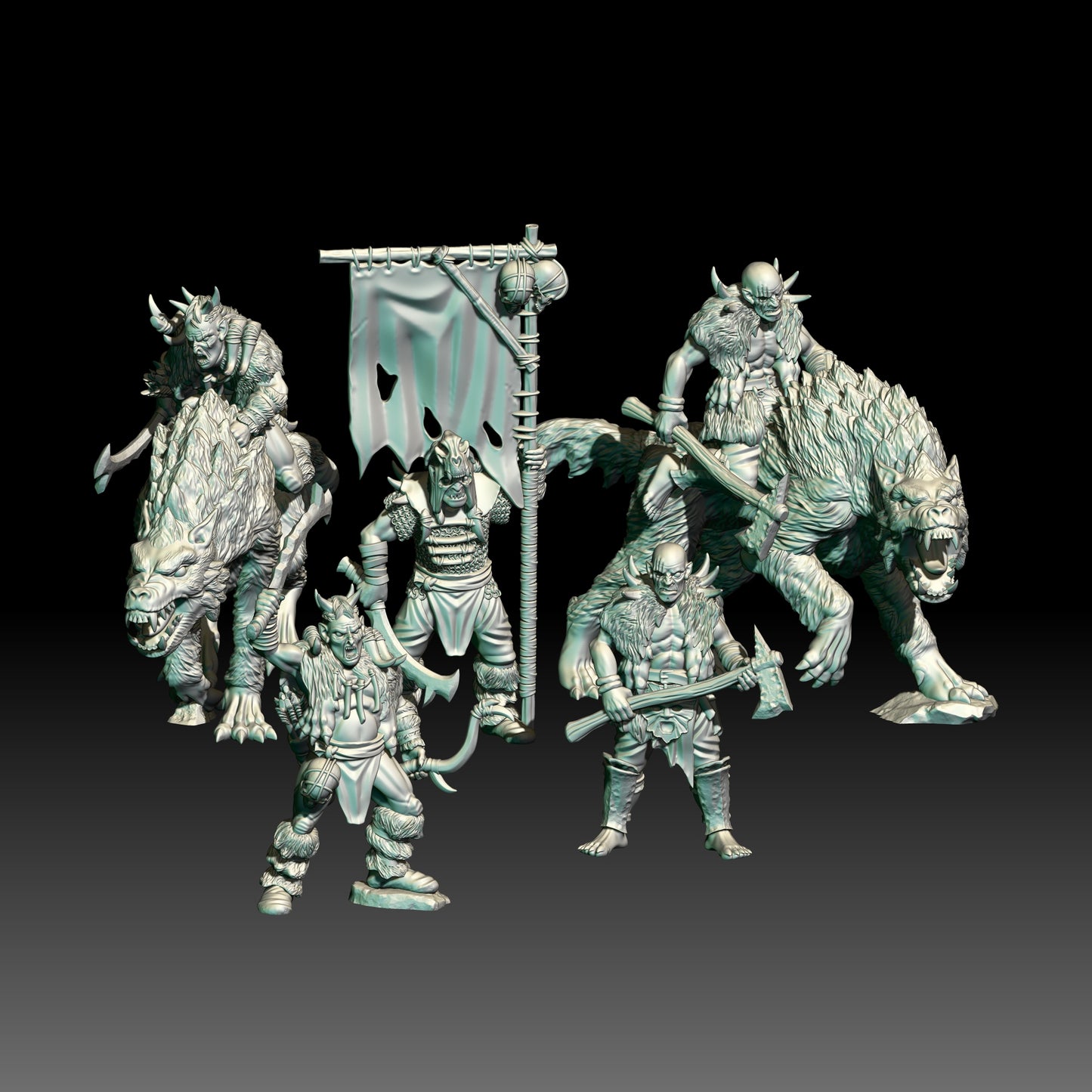 5x Ork-Helden - KzK Minis