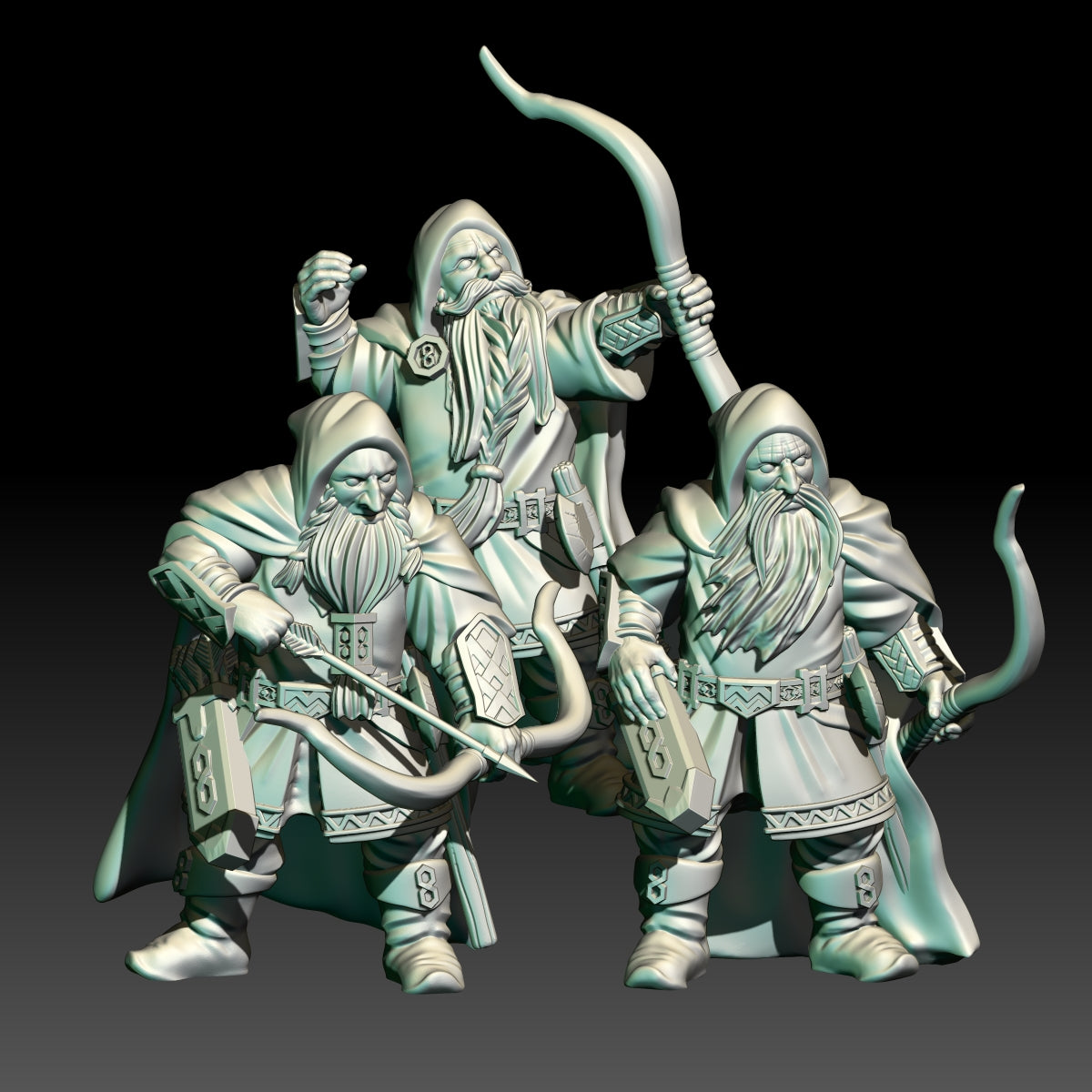 Dwarf Rangers with Bows - KzK Minis