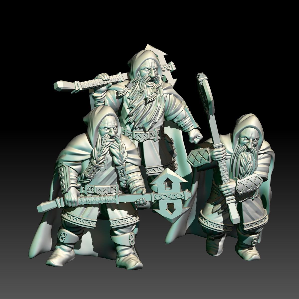 Dwarf Rangers with Two Handed Axes - KzK Minis