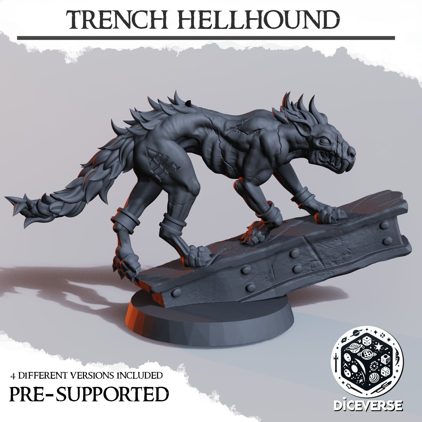 4x Trench Hellhounds - Diceverse