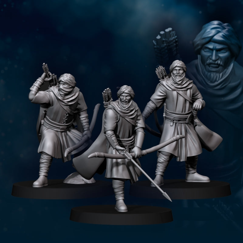 3x Regular Snake Army with Bow - Davale Games