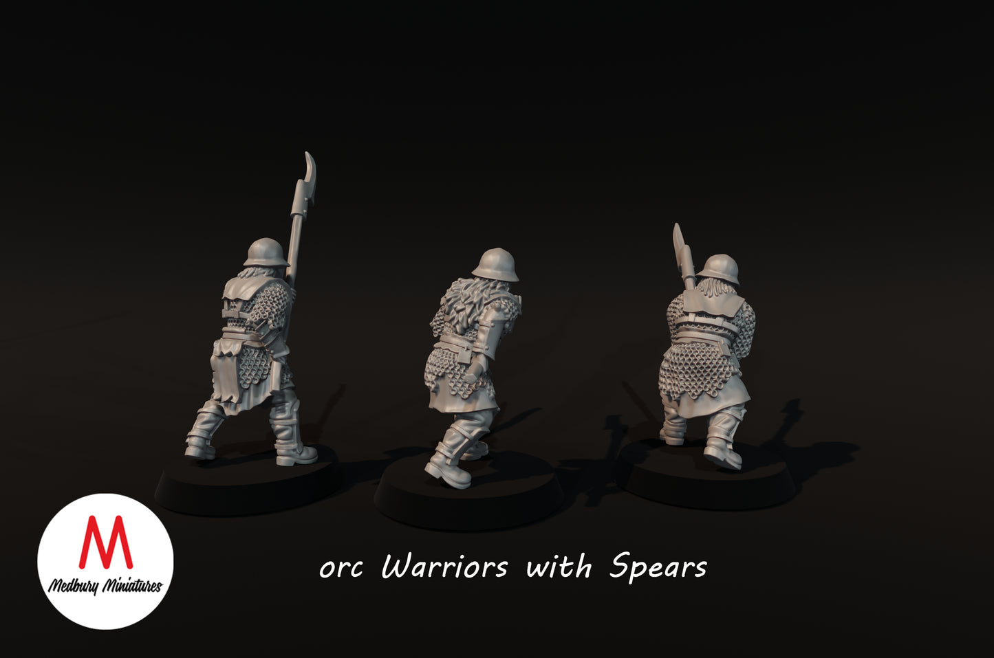 Guerriers orques avec lances - Medbury Miniatures