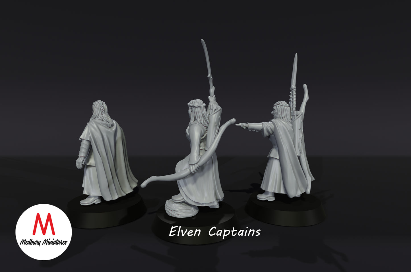 Capitaines elfiques - Medbury Miniatures