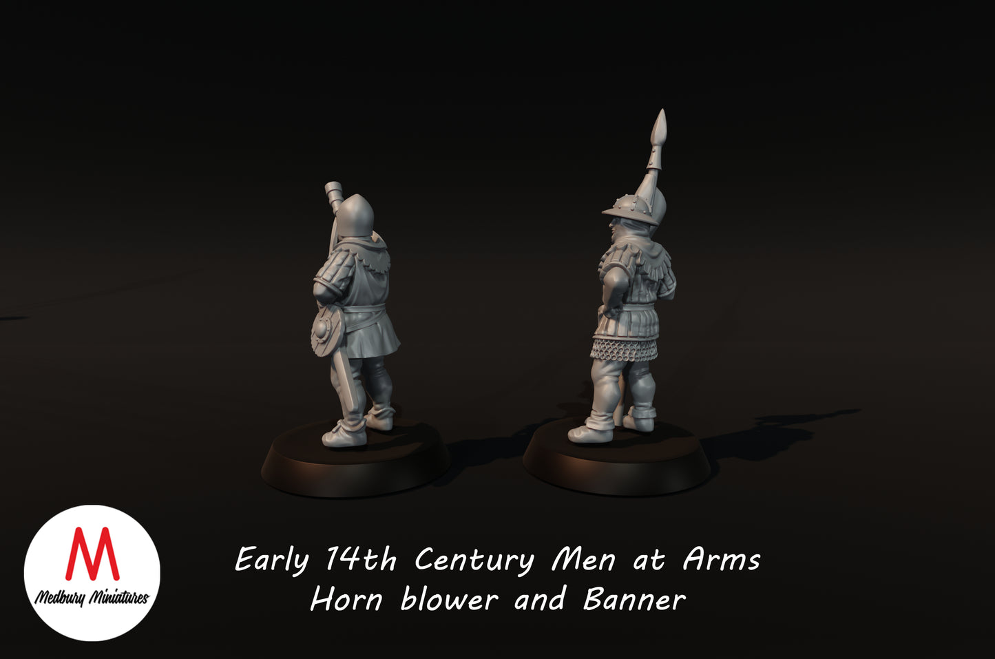 Early 14th Century Men at Arms Command - Medbury Miniatures