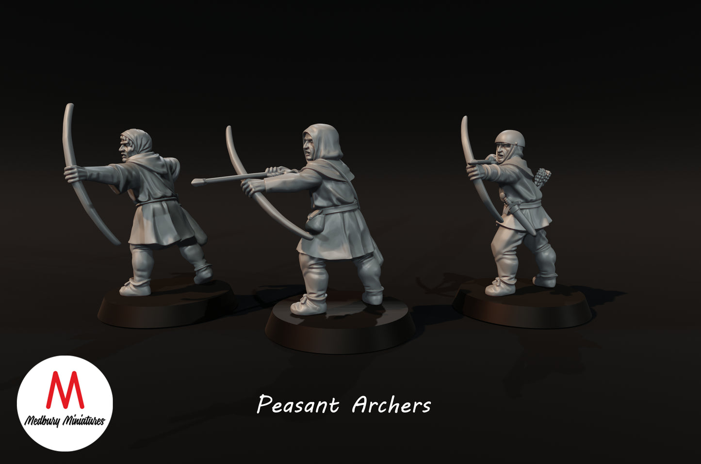 Archers paysans - Medbury Miniatures