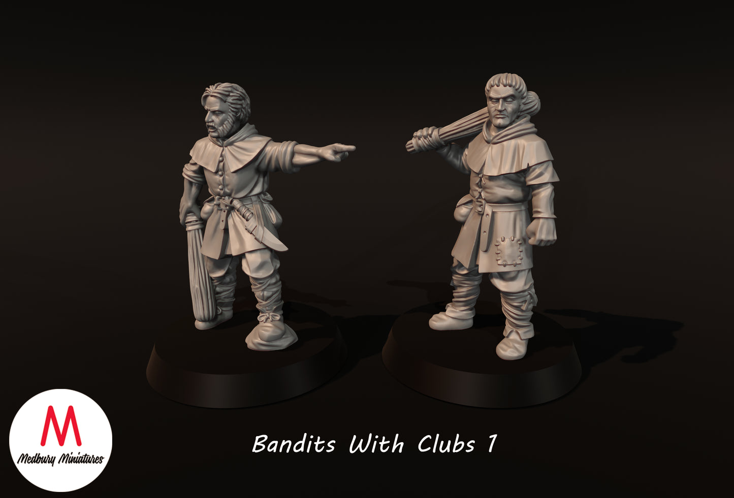 Banditen mit Keulen - Medbury Miniatures