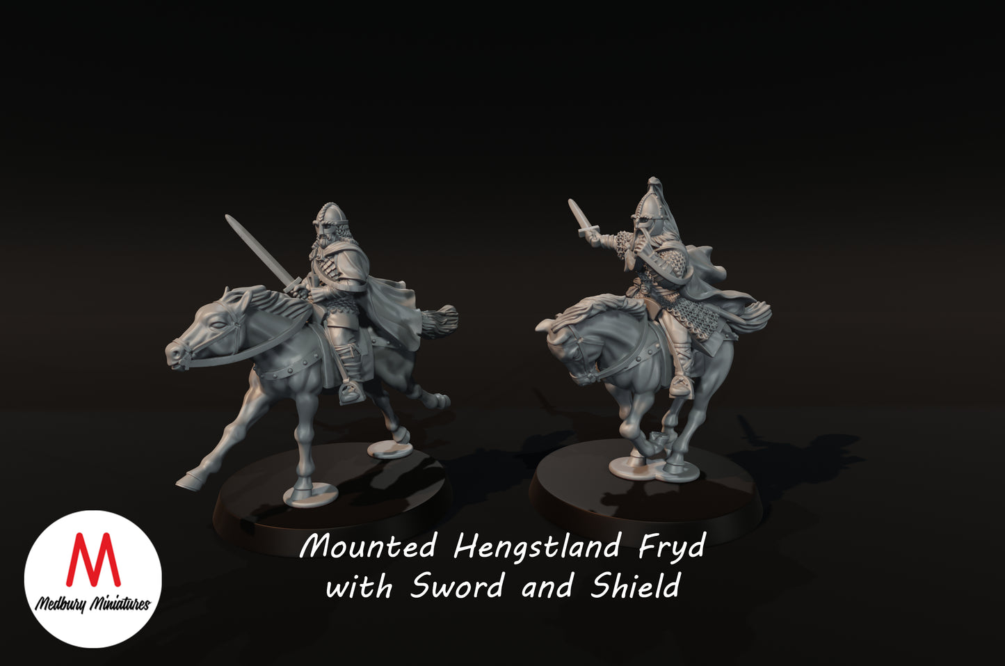 Hengstland Riders with Swords 1 - Medbury Miniatures