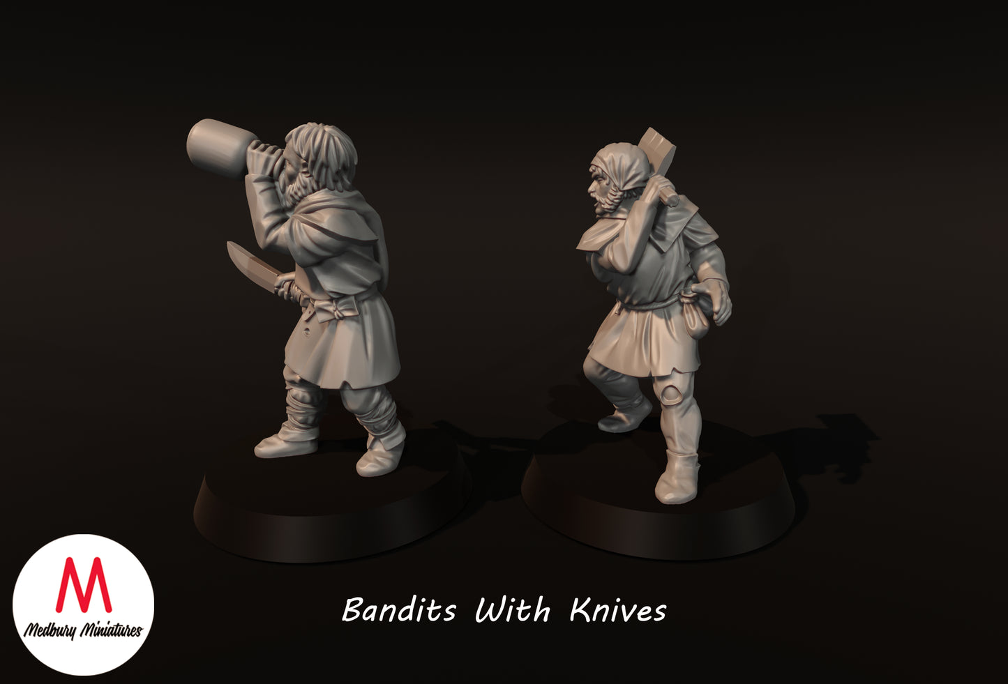 Bandits With Knives - Medbury Miniatures