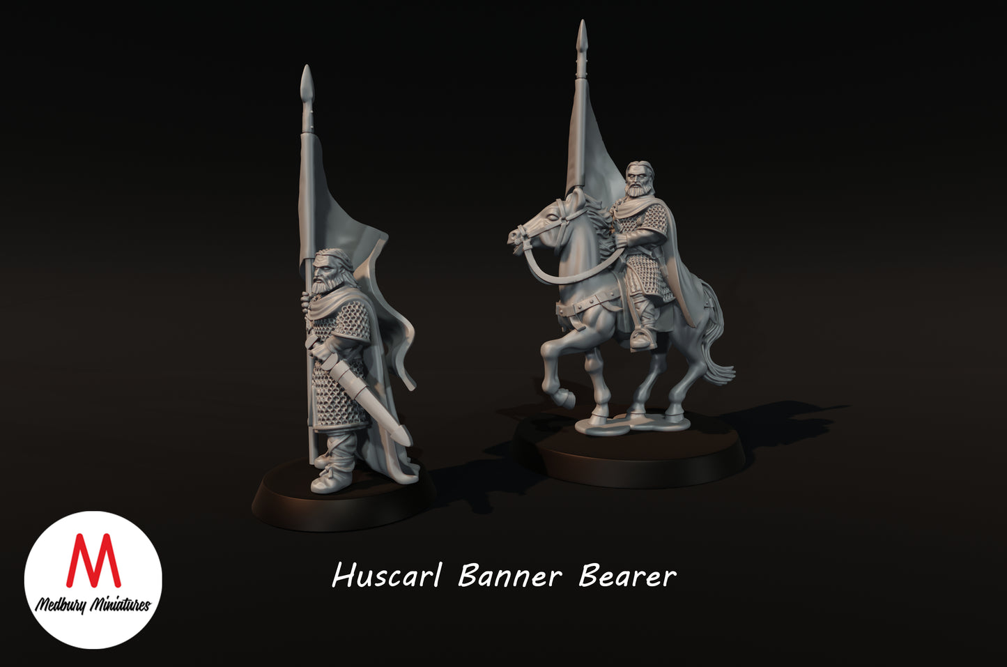 Hengstland Huscarl Bannerträger - Medbury Miniatures
