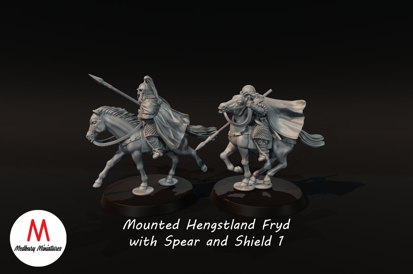 Hengstland Riders with Spears 1 - Medbury Miniatures