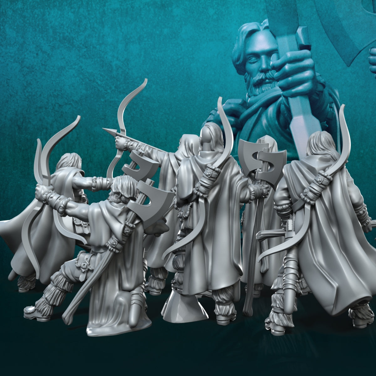 6x Bearmen on foot - Davale Games