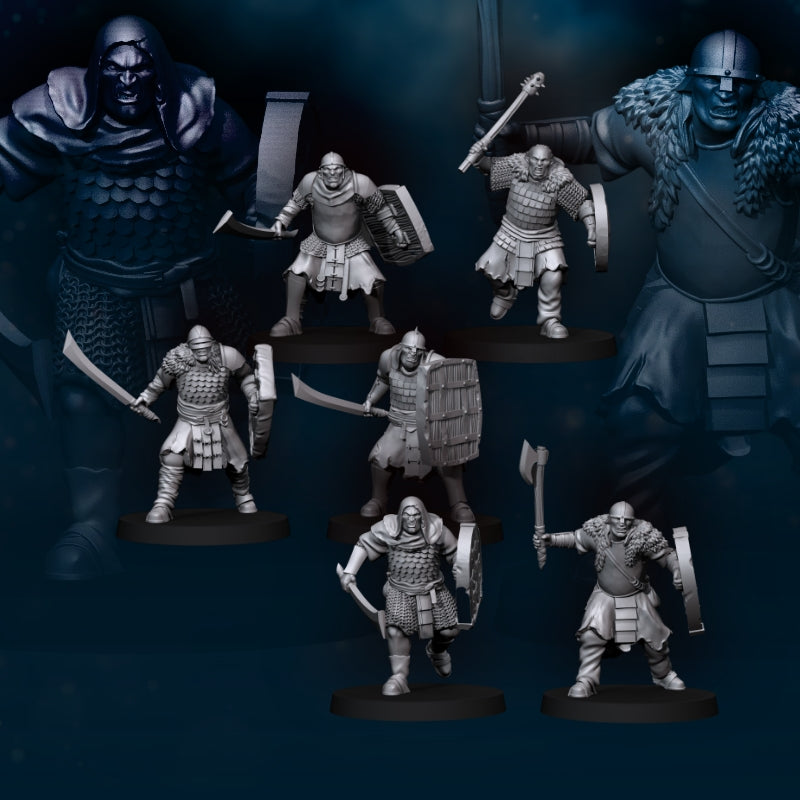 6x Regular Orc with Sword - Davale Games