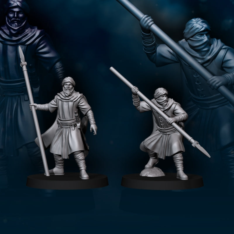 6x Regular Snake Warrior with Spear - Davale Games