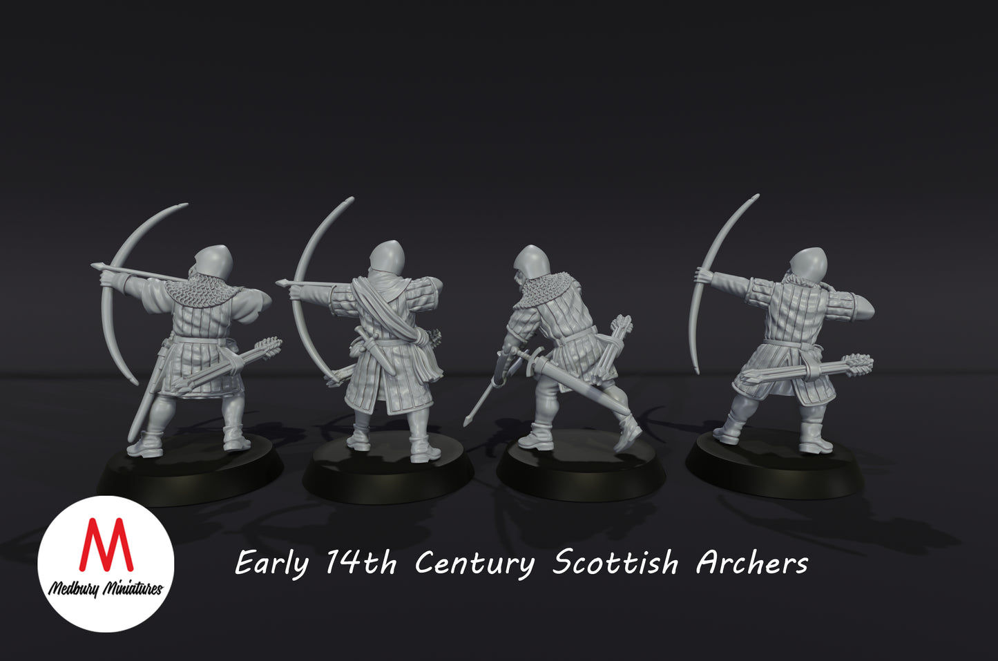 14th Century Scottish Archers - Medbury Miniatures