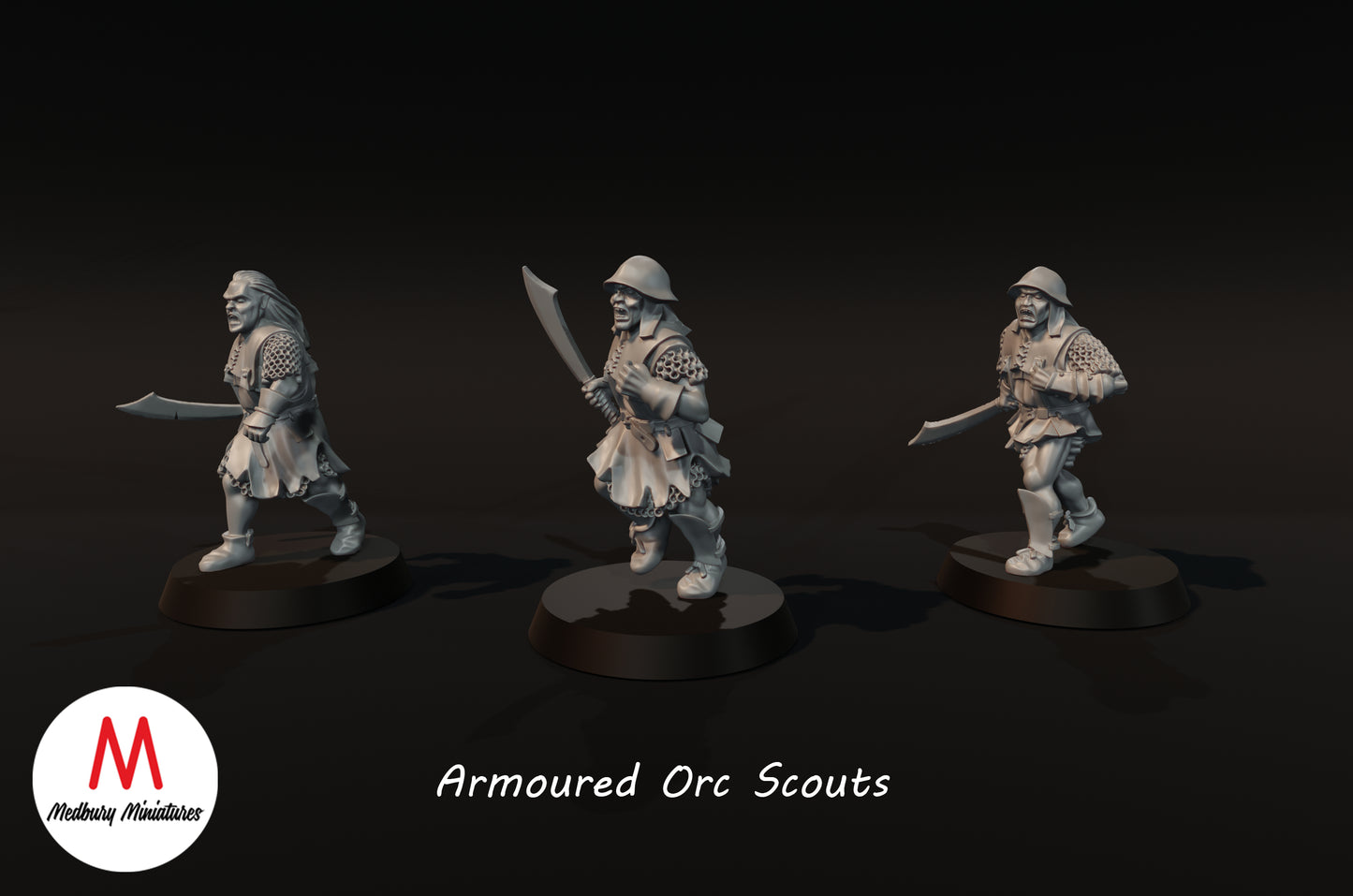 Gepanzerte Ork-Scouts - Medbury Miniatures