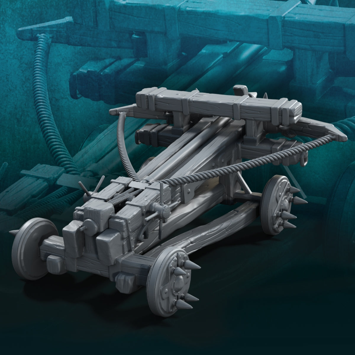 Baliste avec 3 orcs aux mains sanglantes - Davale Games Baliste