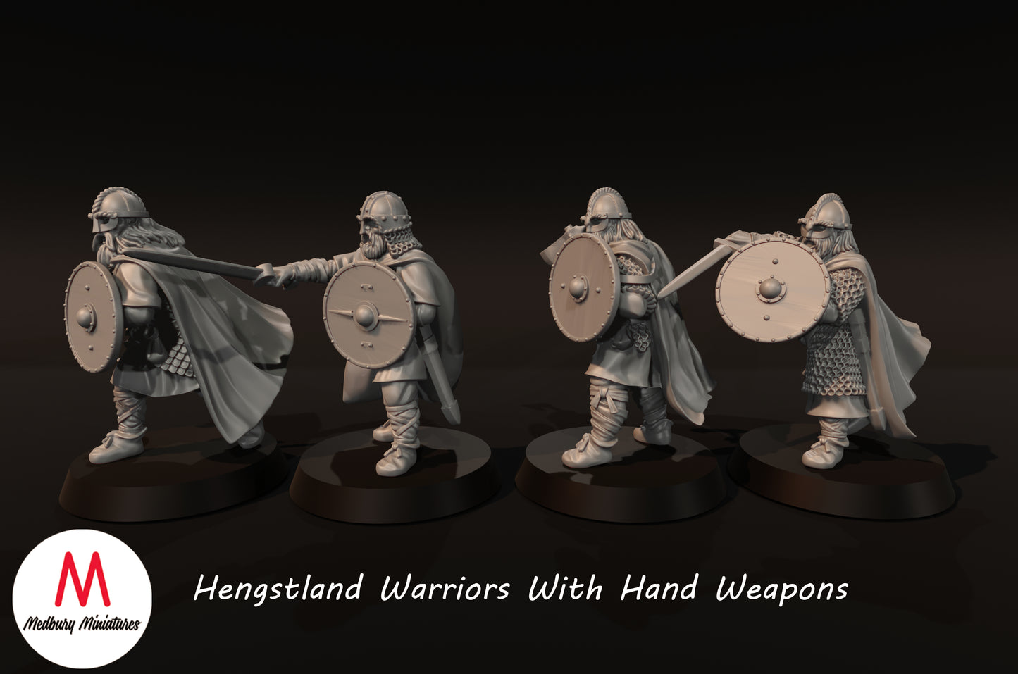 Hengstland-Krieger mit Handwaffen - Medbury Miniatures