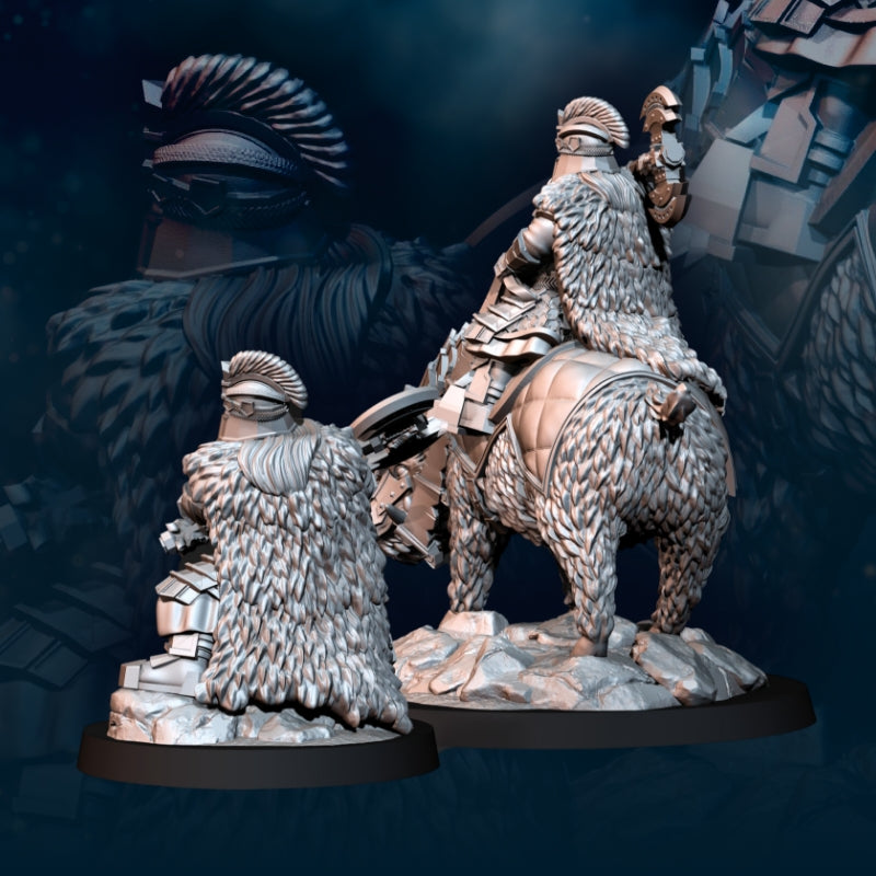 Silver Goat Dwarves Lord Iron - Foot and Mounted - Davale Games
