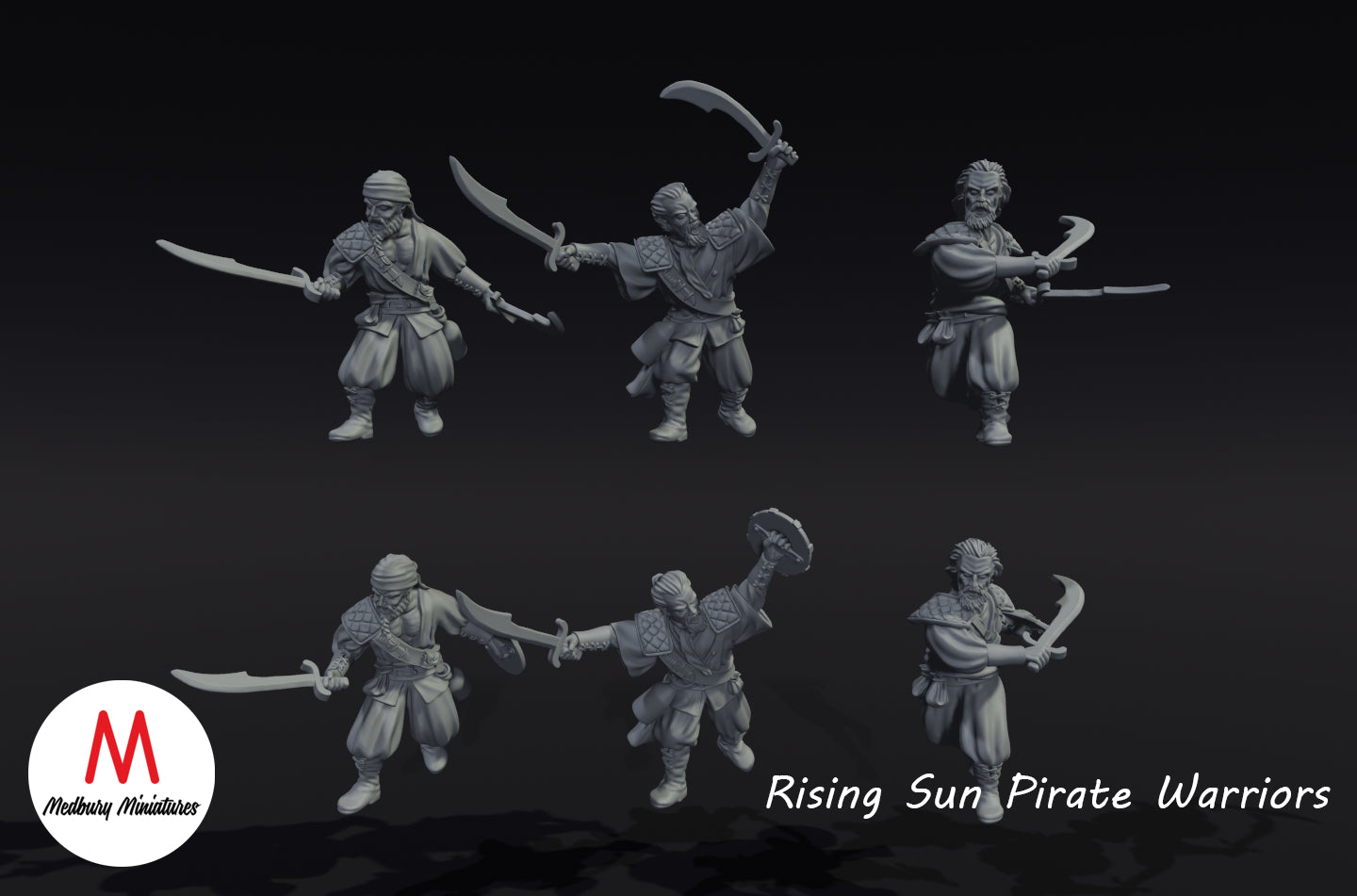 Guerriers pirates du Soleil levant 1 - Medbury Miniatures
