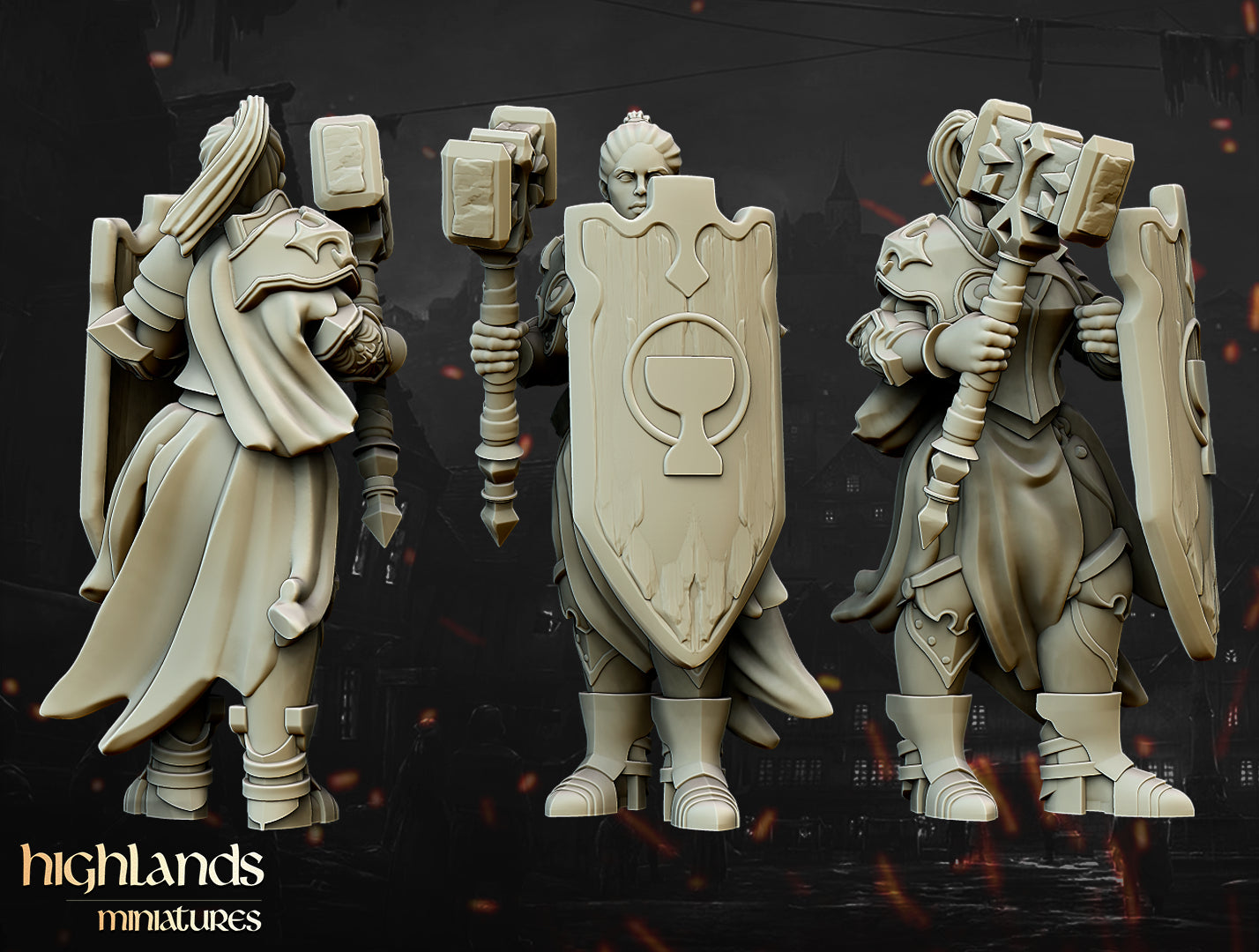 Kerneinheit der Kriegerinnen der Lady - Highlands Miniatures