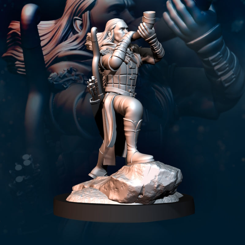 Elfe des bois avec corne - Davale Games