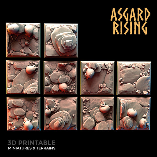 Begräbnisstätte - 10 x 20 mm quadratische Basis - Asgard Rising