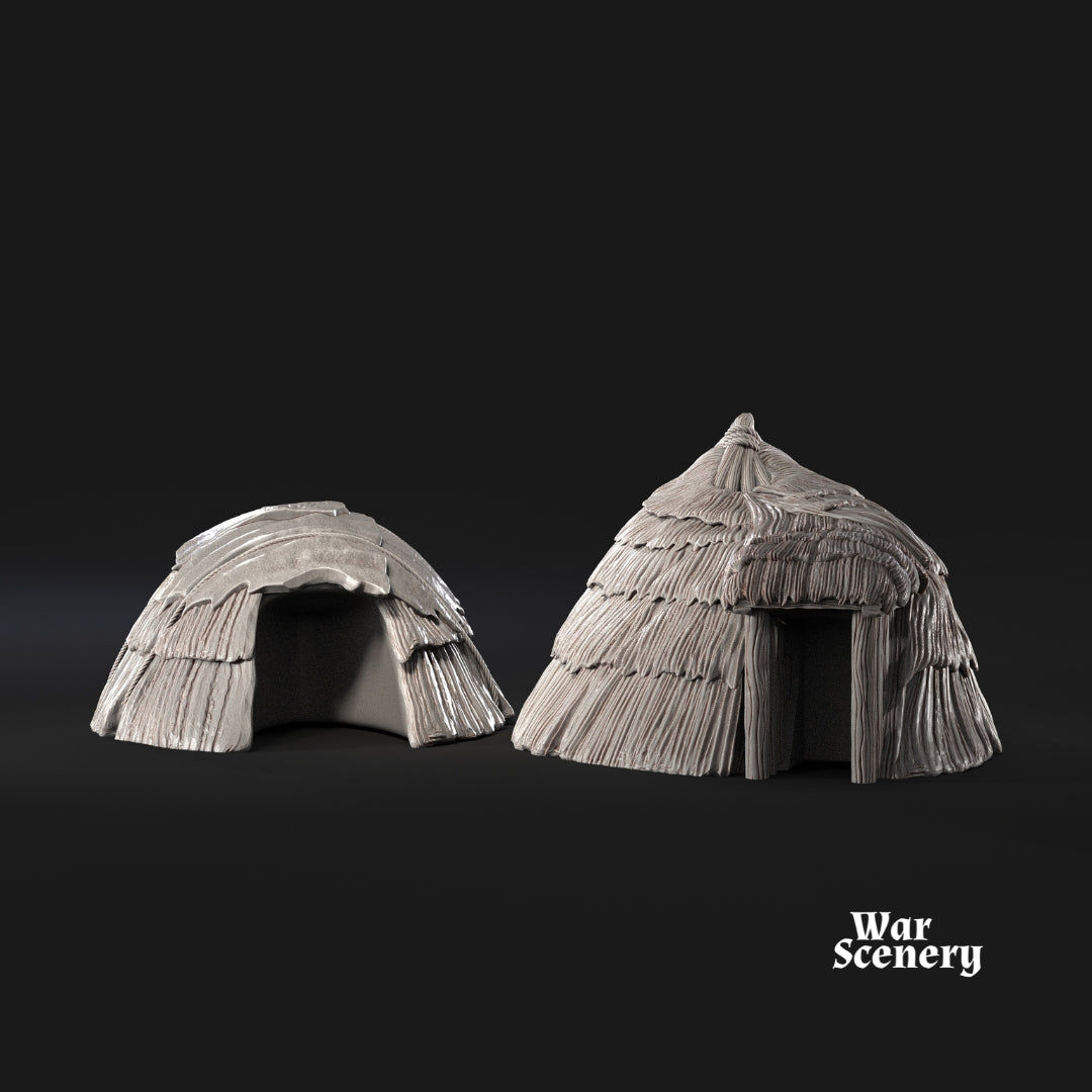 2x Fellmount Reavers native dwelling | Scenery - Davale Games