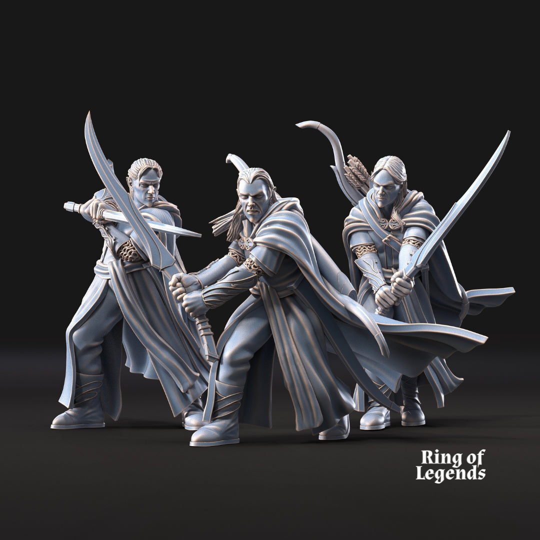 6x Forest guardians with sword | Galanthir Elves | Ring Of Legends - Davale Games