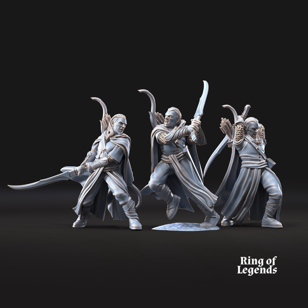 6x Forest guardians with sword | Galanthir Elves | Ring Of Legends - Davale Games