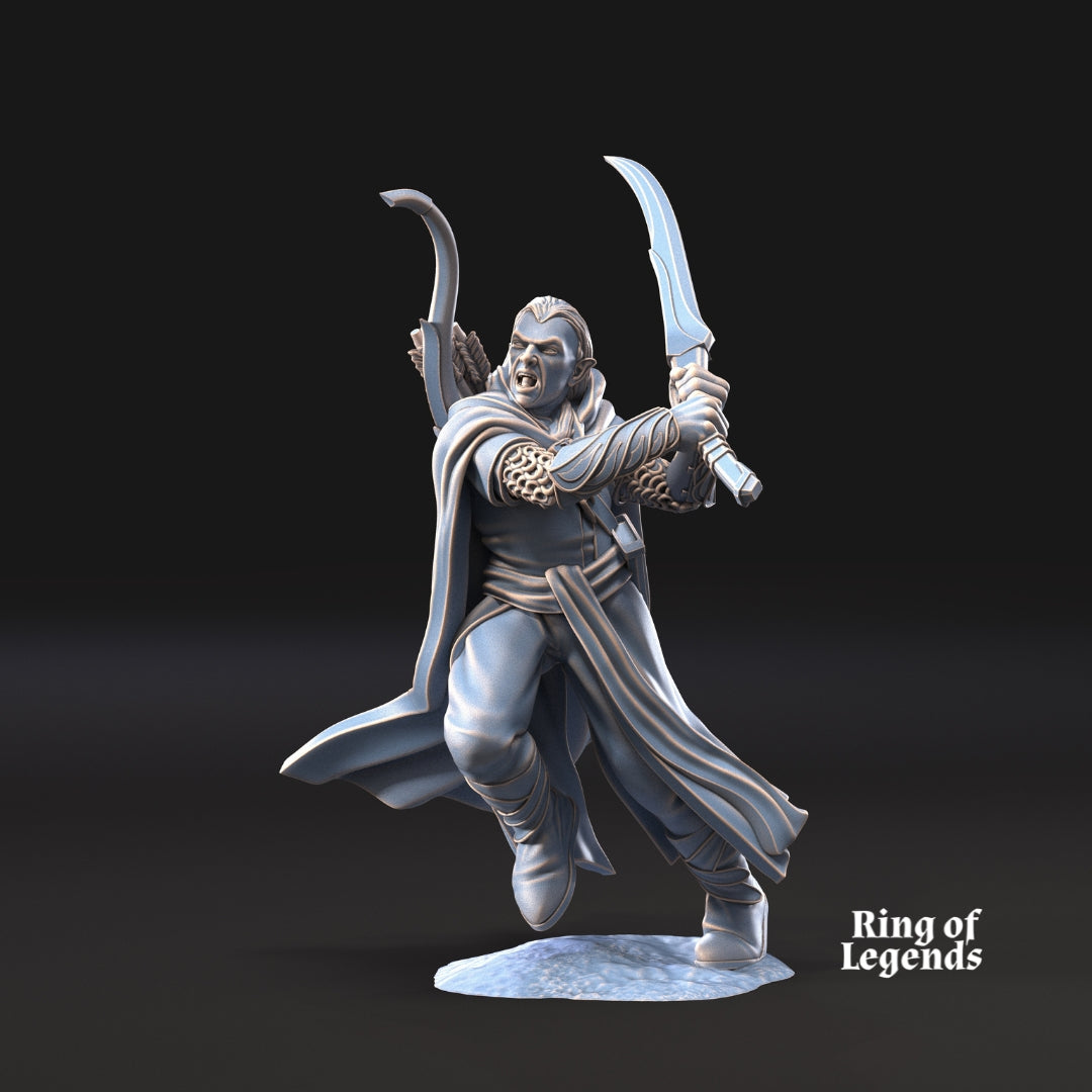 6x Forest guardians with sword | Galanthir Elves | Ring Of Legends - Davale Games