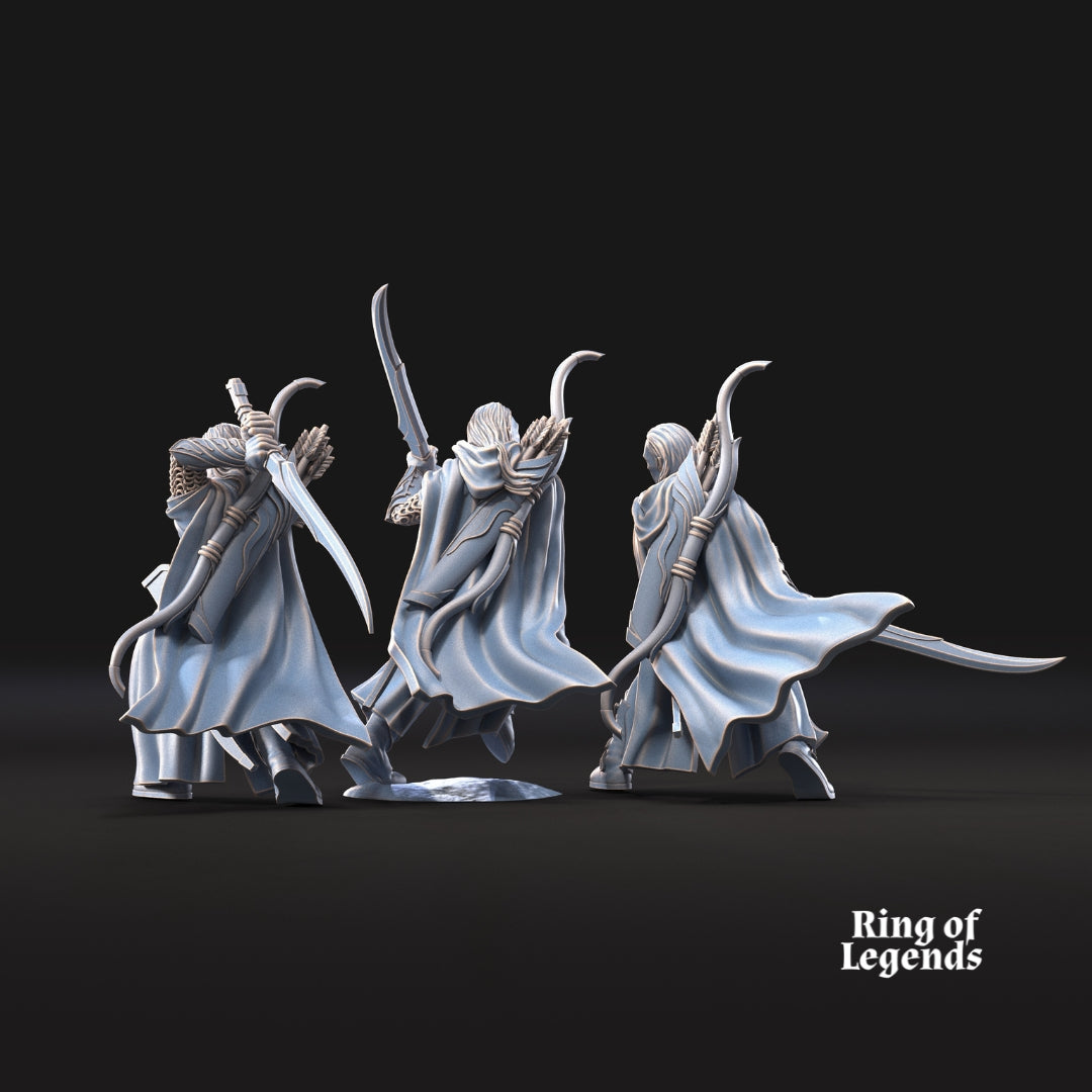 6x Forest guardians with sword | Galanthir Elves | Ring Of Legends - Davale Games