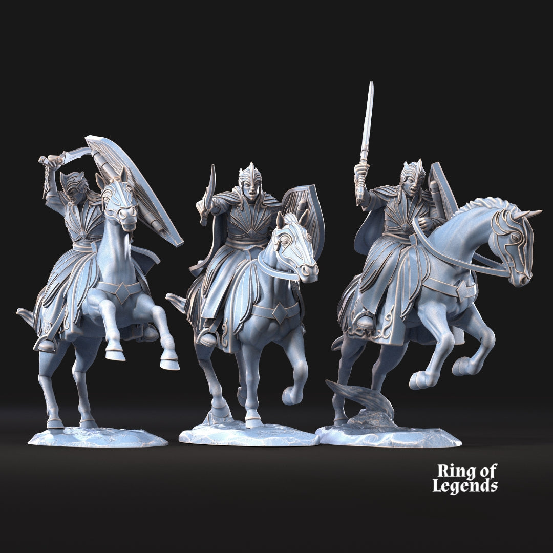 6x Galanthir Elves Cavalry - Galanthir Elves - Ring of Legends - Davale Games