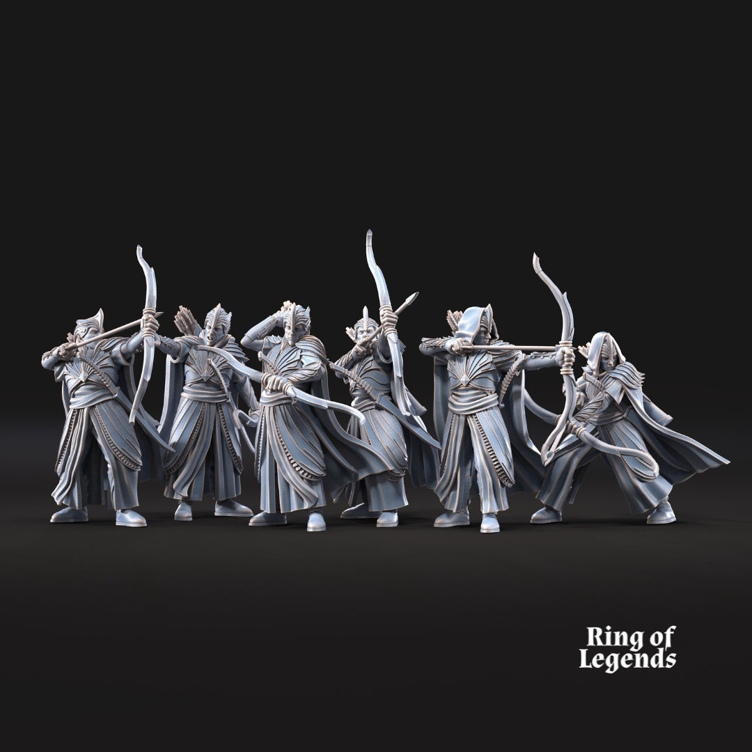 6x Archers - Galanthir Elves - Ring Of Legends - Davale Games