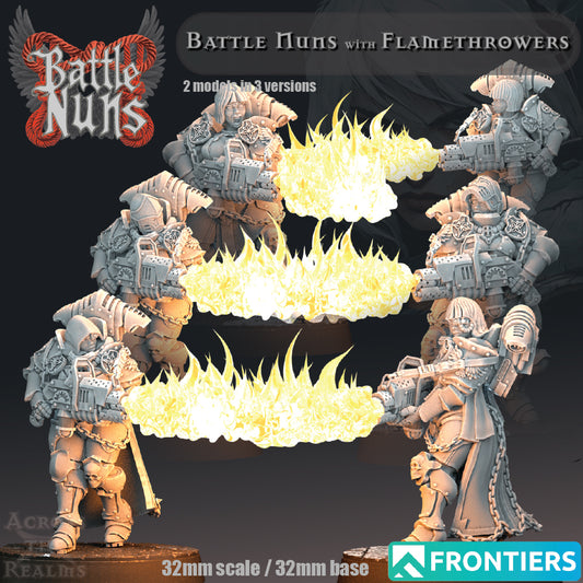 Battle Nuns with Flamethrowers - Across the Realms