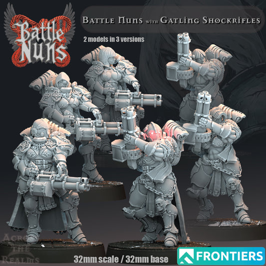 Battle Nuns with Gatling Shockrifles - Across the Realms