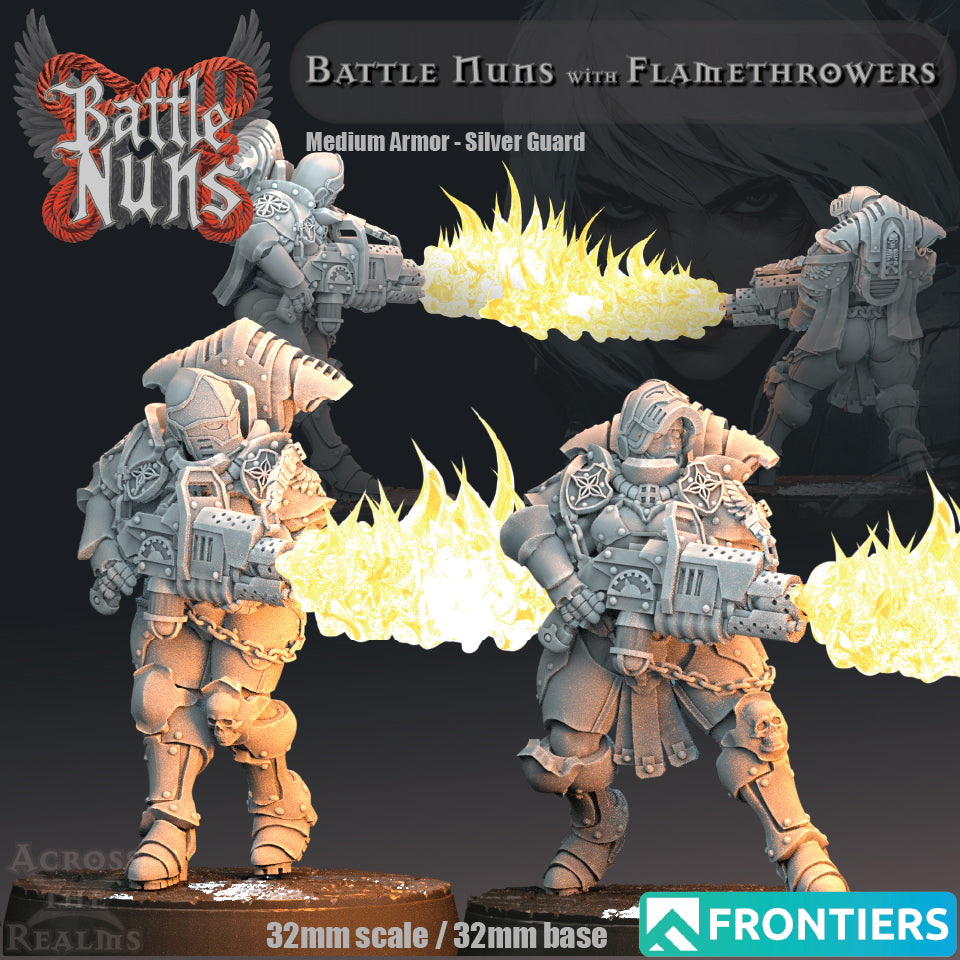 Battle Nuns with Flamethrowers - Across the Realms