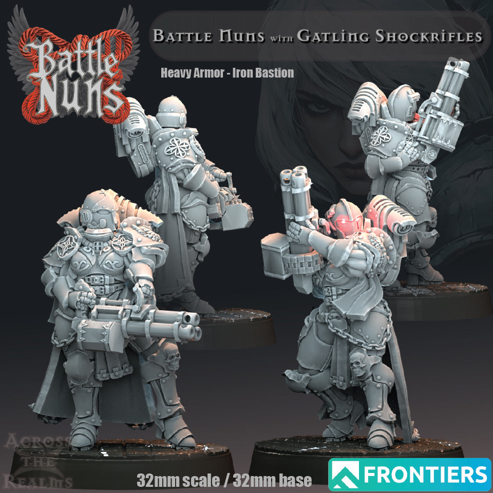 Battle Nuns with Gatling Shockrifles - Across the Realms
