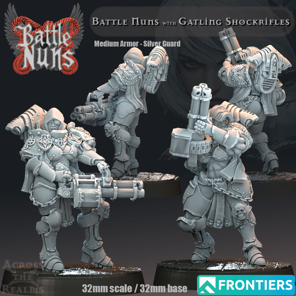 Battle Nuns with Gatling Shockrifles - Across the Realms