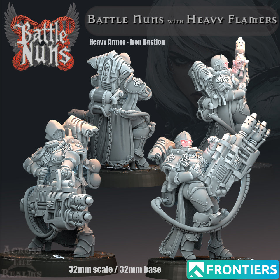 Battle Nuns with Heavy Flamers - Across the Realms