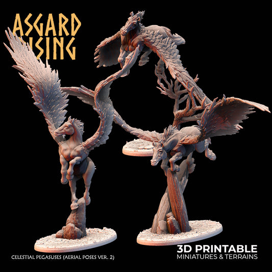 Celestial Pegasuses (Aerial Poses ver. 2) - Asgard Rising