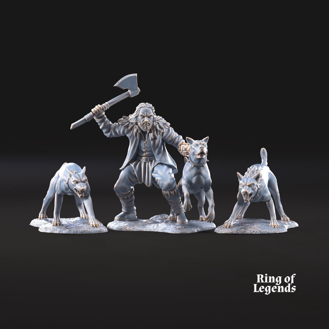Dog Trainer with dogs | Fellmount Reavers | Ring Of Legends - Davale Games