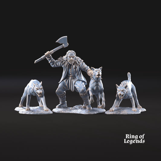 Dog Trainer with dogs | Fellmount Reavers | Ring Of Legends - Davale Games