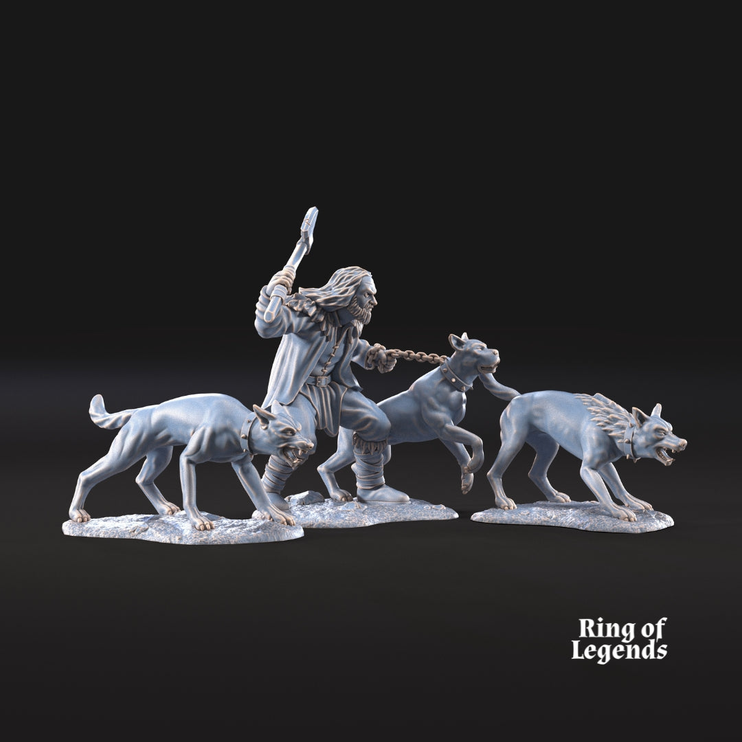 Dog Trainer with dogs | Fellmount Reavers | Ring Of Legends - Davale Games