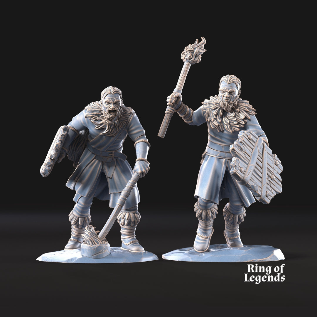 5x Fellmount Reavers with Torches and Optional Shields - Ring Of Legends - Davale Games