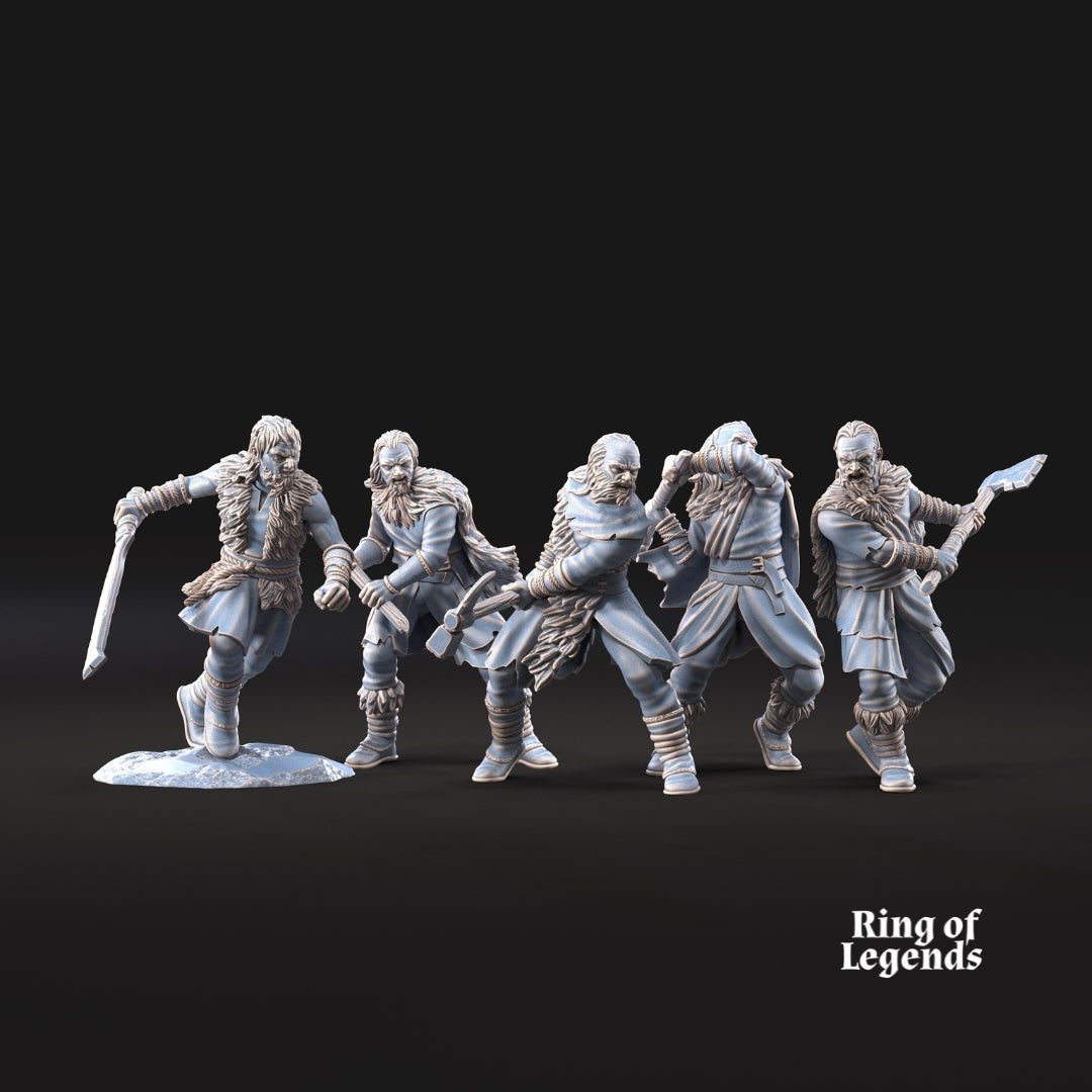 5x Fellmount Reavers with Two-Handed Weapons - Ring of Legends - Davale Games