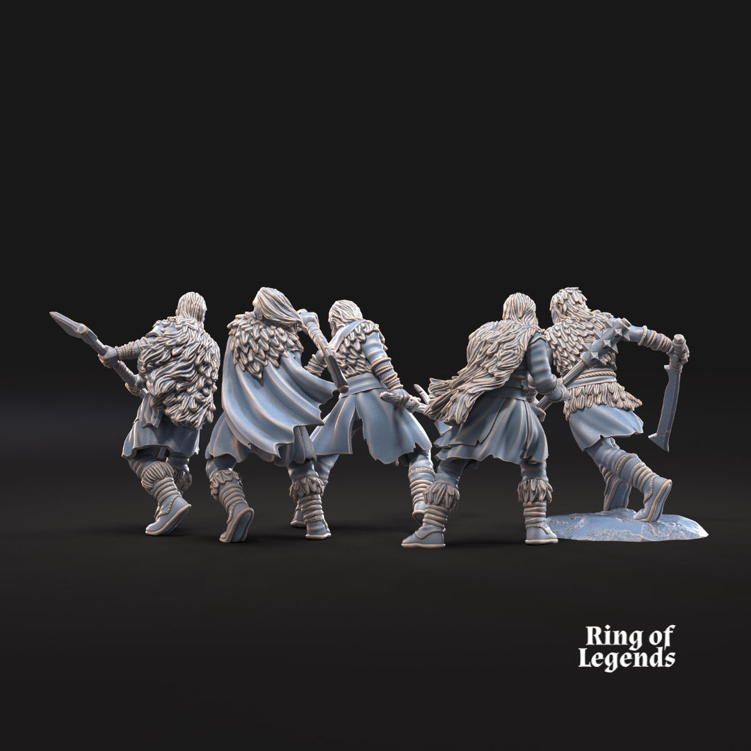 5x Fellmount Reavers with Two-Handed Weapons - Ring of Legends - Davale Games