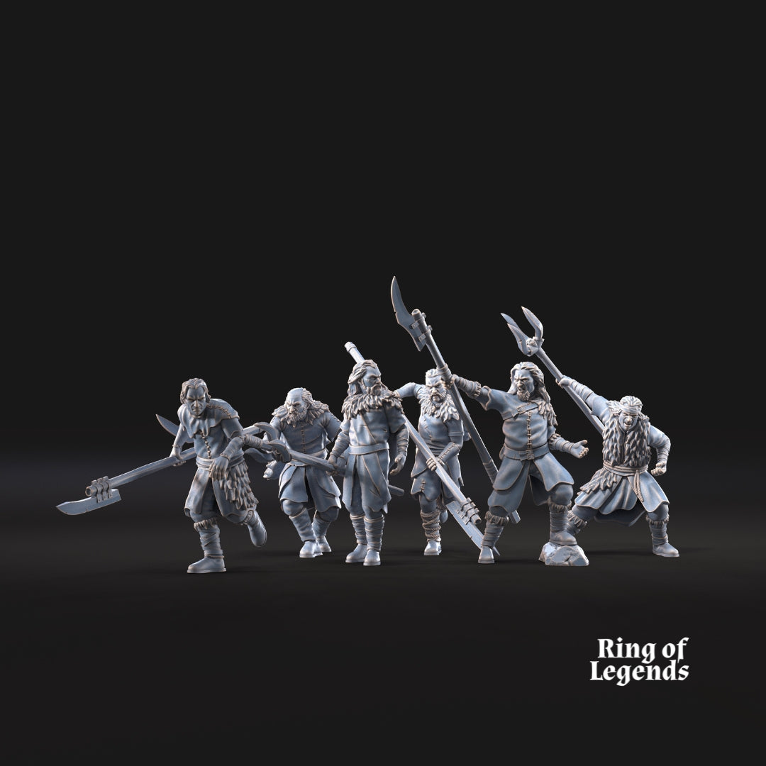 6x Spearmen | Fellmount Reavers | Ring Of Legends - Davale Games