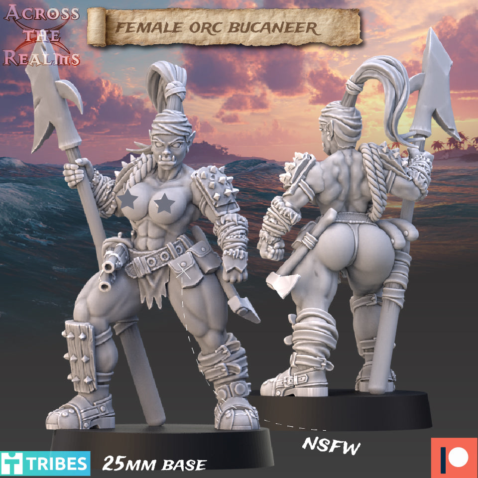 Female Orc Bucaneer - Across The Realms