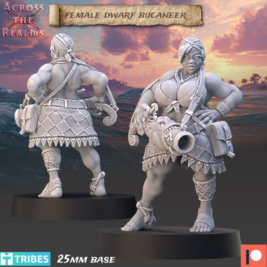 Female Dwarf Bucaneer - Across The Realms