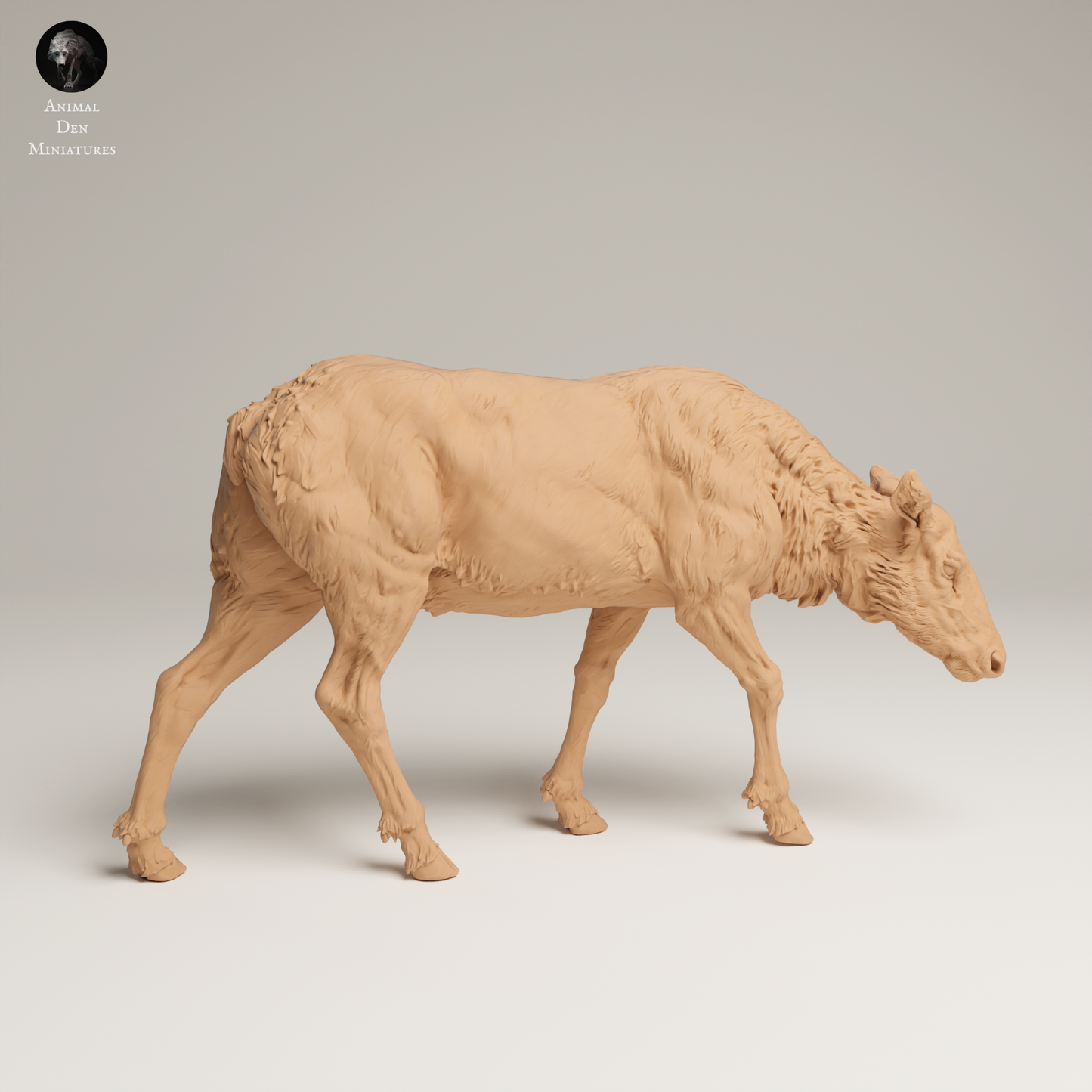 Rocky Mountain Elk Cow Feed - Animal Den Miniatures